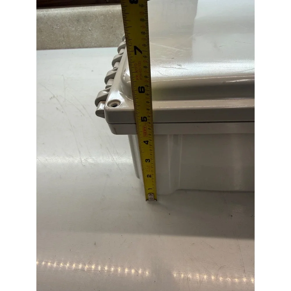 Polystar Industrial Electrical Enclosure Box Weatherproof Hinged Gray 11x8x5 - Picture 7 of 7